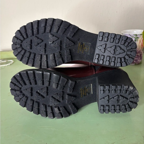 Burgundy Ankle Boots - Picture 4 of 4